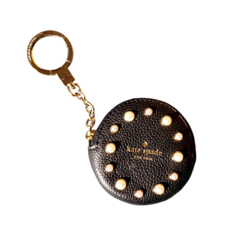 Like New, Kate Spade Black Coin Purse Keychain